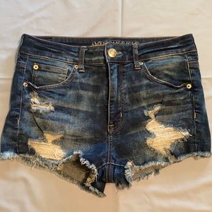 American Eagle Hi-Rise Shortie Shorts